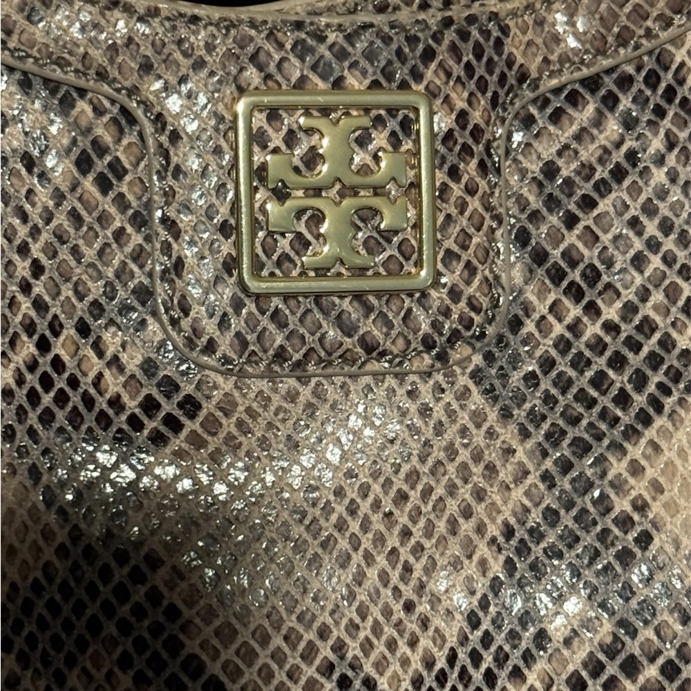 Tory Burch Python Embossed Shoulder Bag Euc - image 8